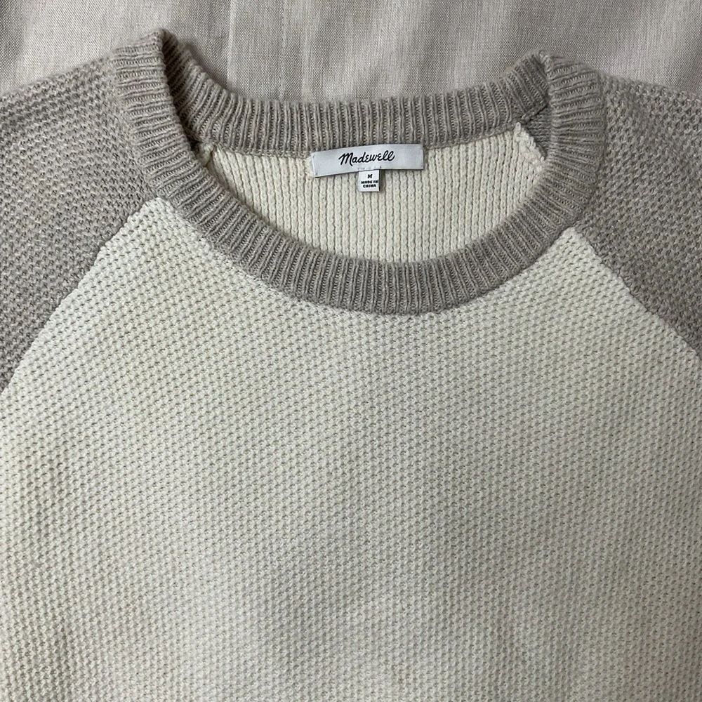 Madewell Province Cross-Back Pullover Sweater in Colorblock